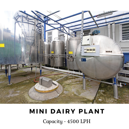Mini Dairy Plant 4500 Liter Per Day