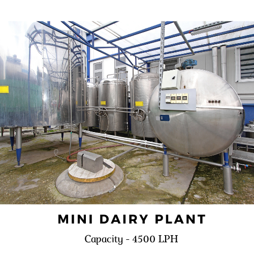 Mini Milk Plant 500 Litres Per Day at Rs 500000